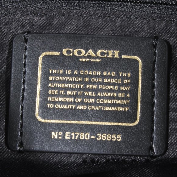 Coach Shoulder Bag Edie Turnlock Chain BLK Leather - Picture 6 of 8
